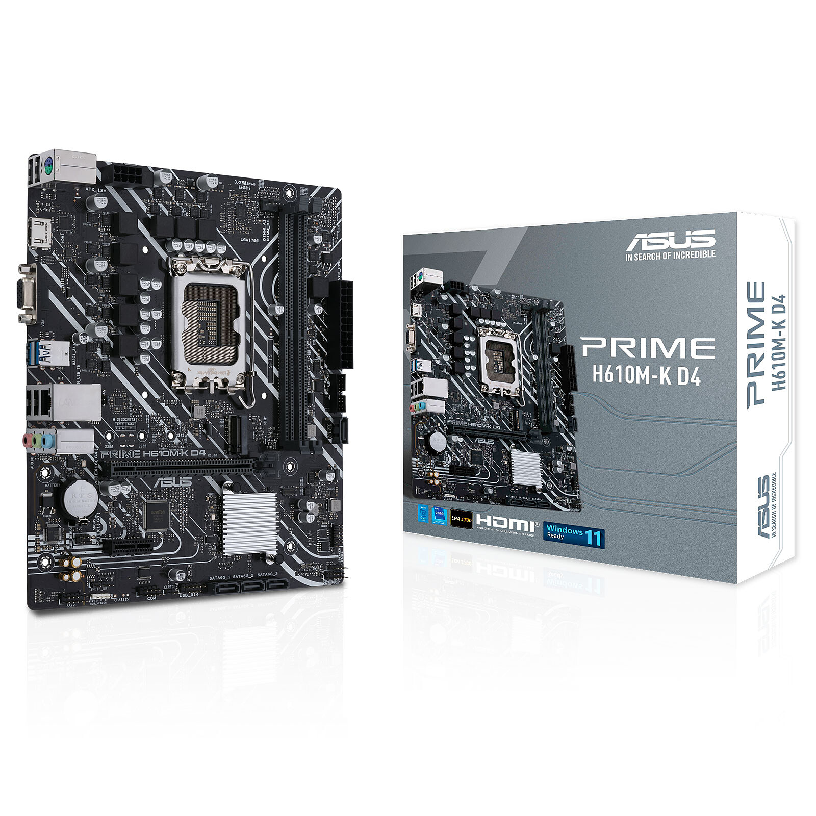 Carte mère Asus PRIME H610M-K D4 Socket 1700