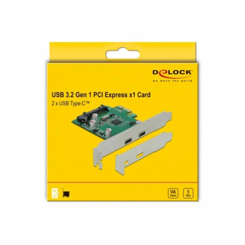 Carte PCI-Express vers 2x Type-C