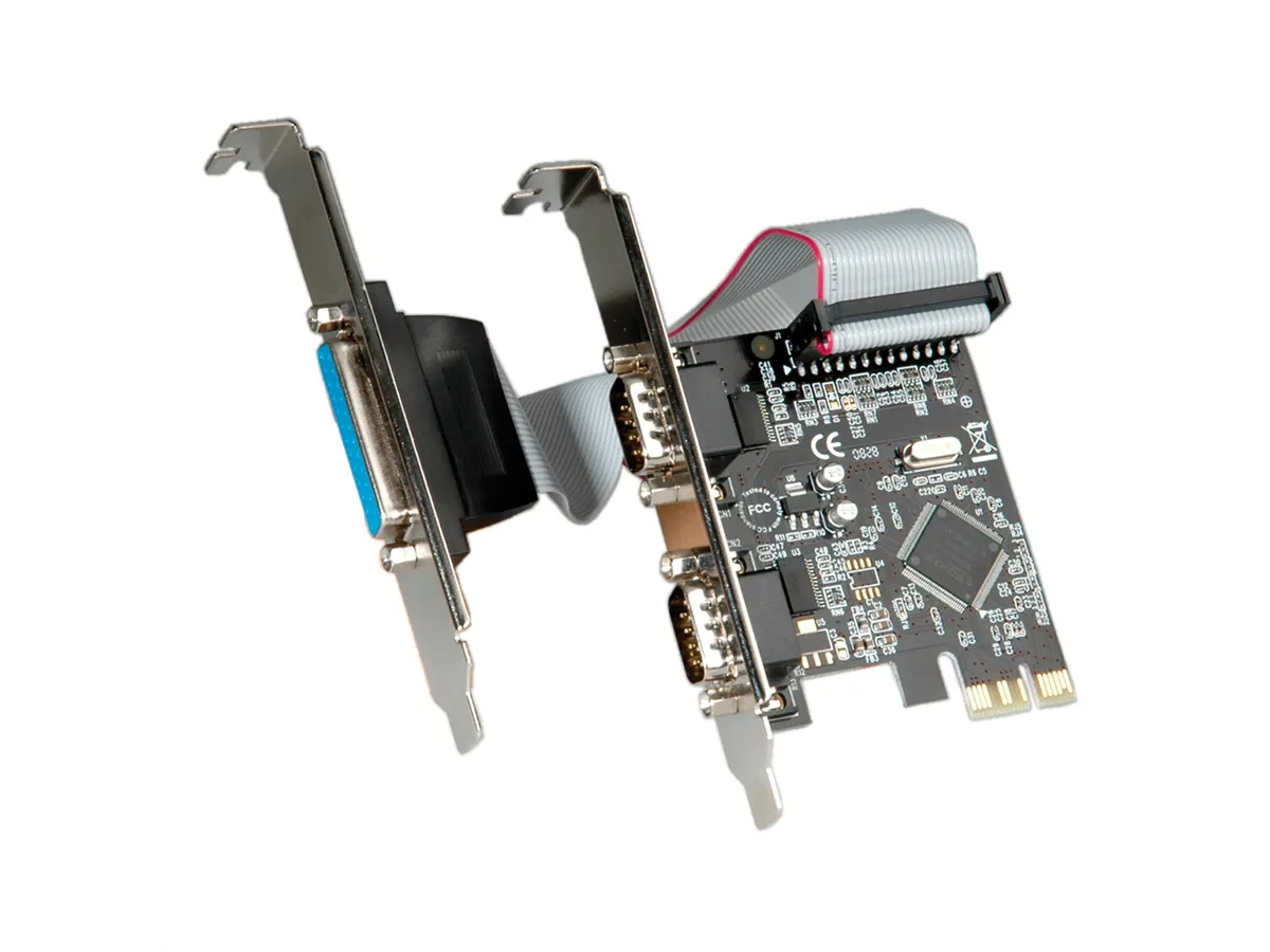 Carte PCI-Express Parallèle + 2x RS232