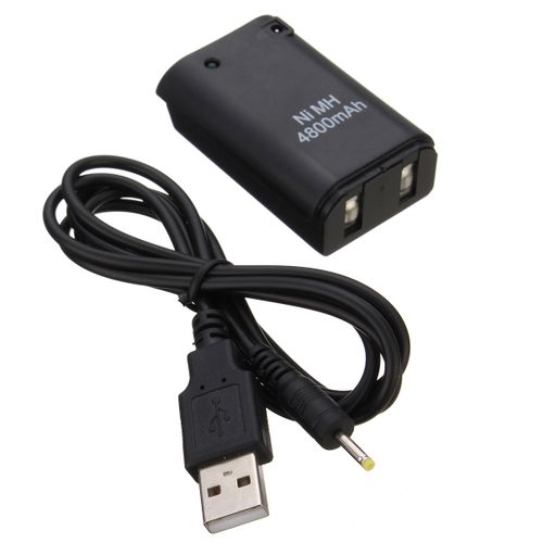 Batterie Manette XBOX-360 + Câble USB Mini