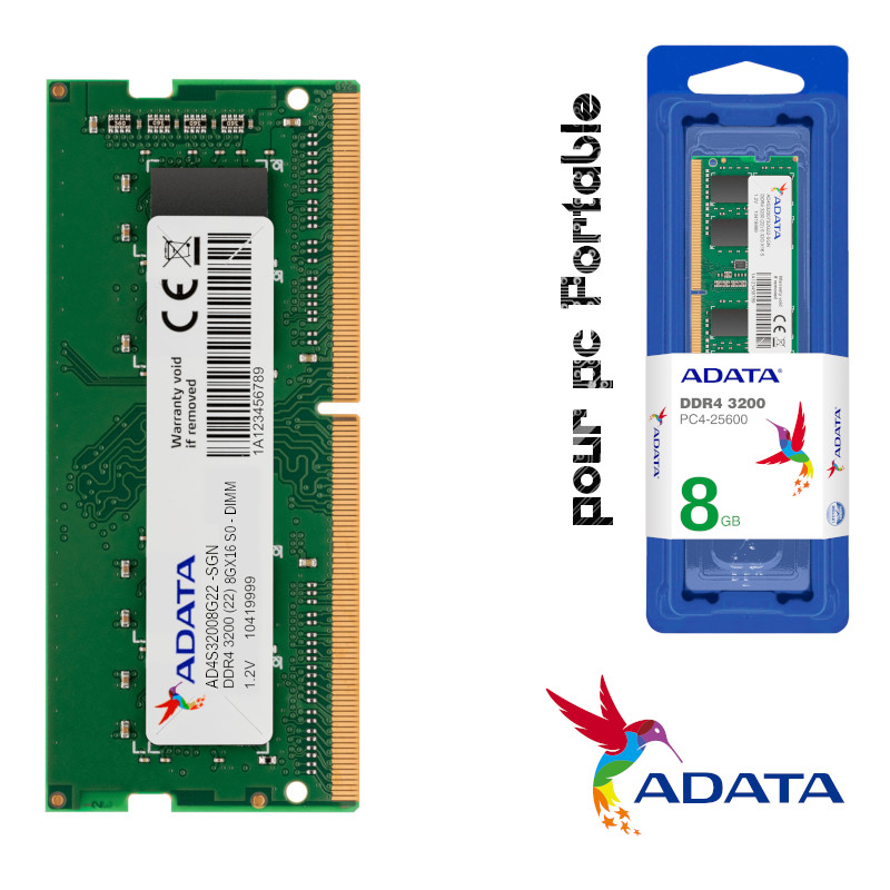 RAM Laptop RCP DDR4 8GB