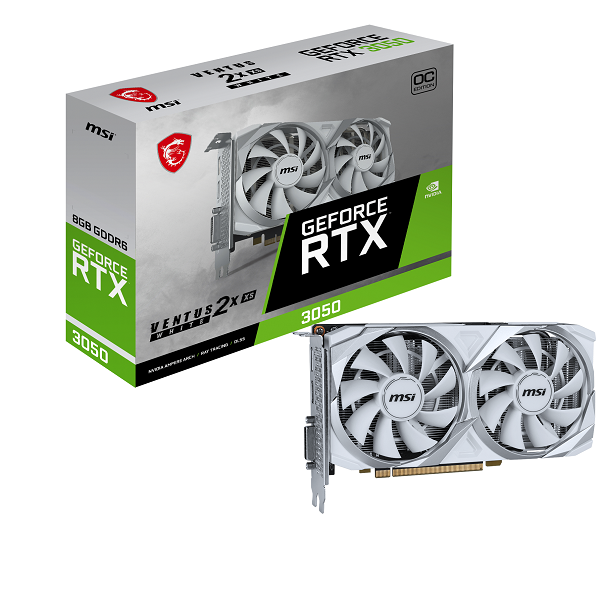 Carte Graphique MSI RTX 3050 8GB OC White