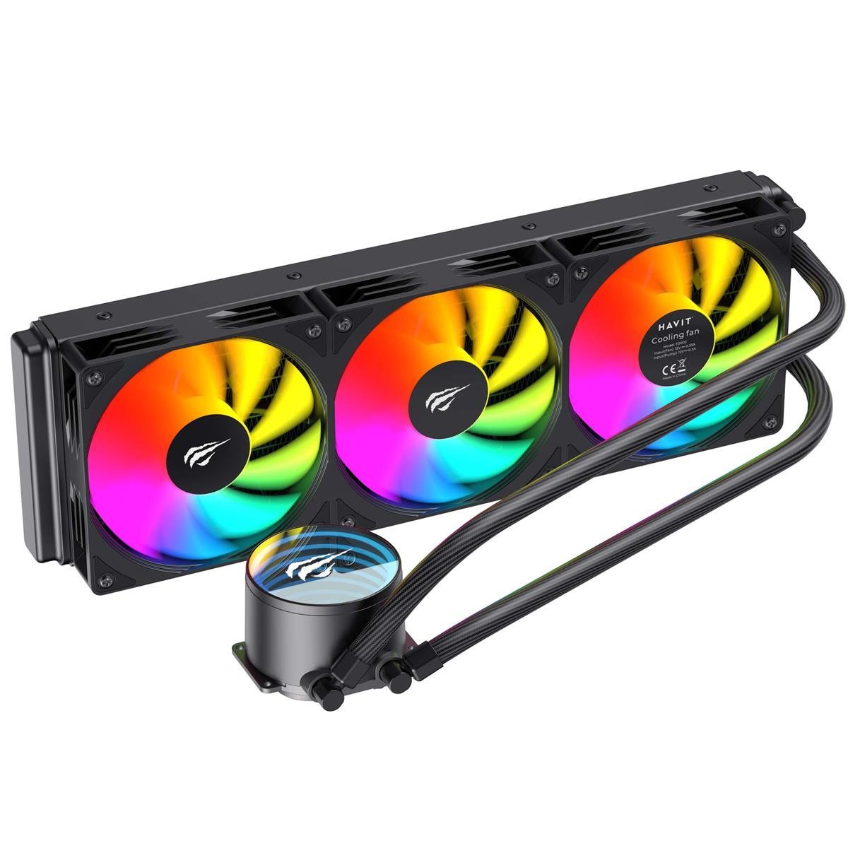 REFROIDISSEUR PC/WATER COOLING HAVIT RGB F2002 BLACK