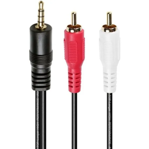 Câble Jack3.5→2xRCA 20m Capsys