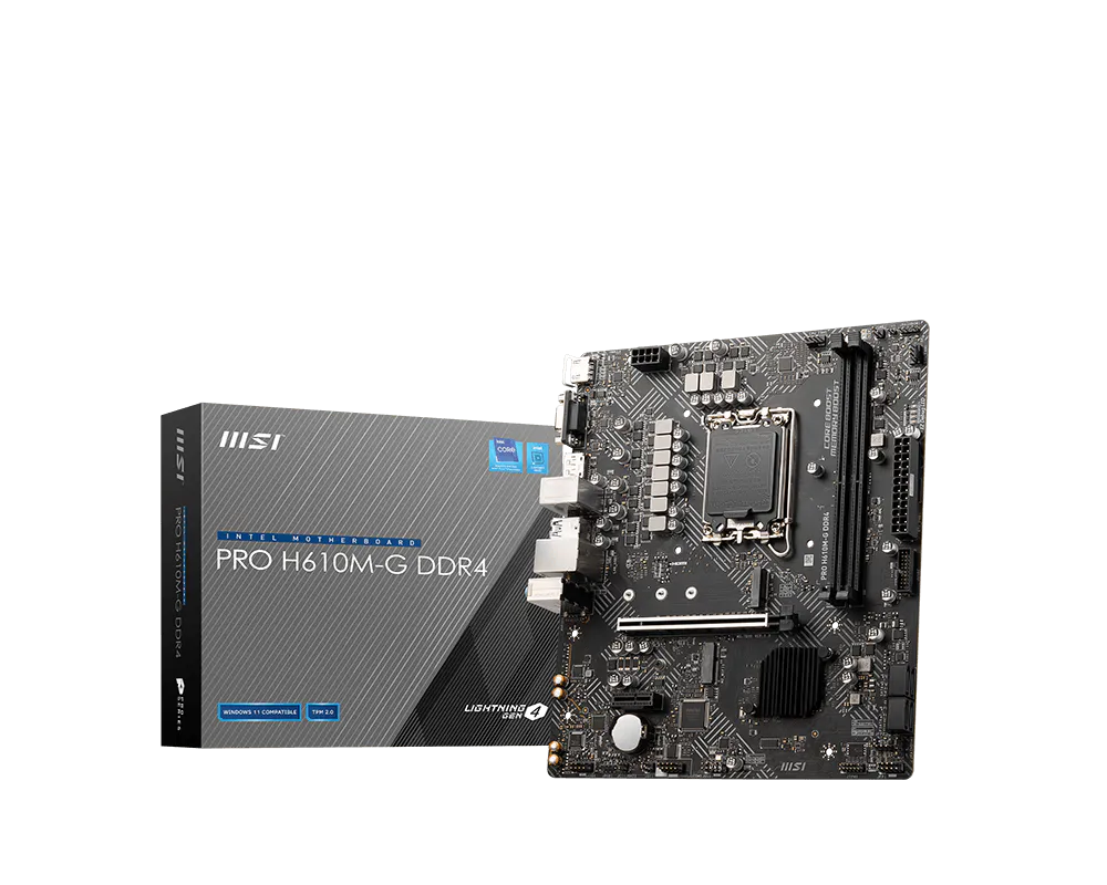 Carte Mère MSI PRO H610M-G D4 LGA1700