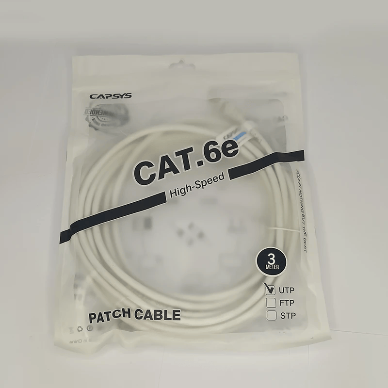 Câble Réseau Capsys/Sky/ZK Cat-6E UTP 3m