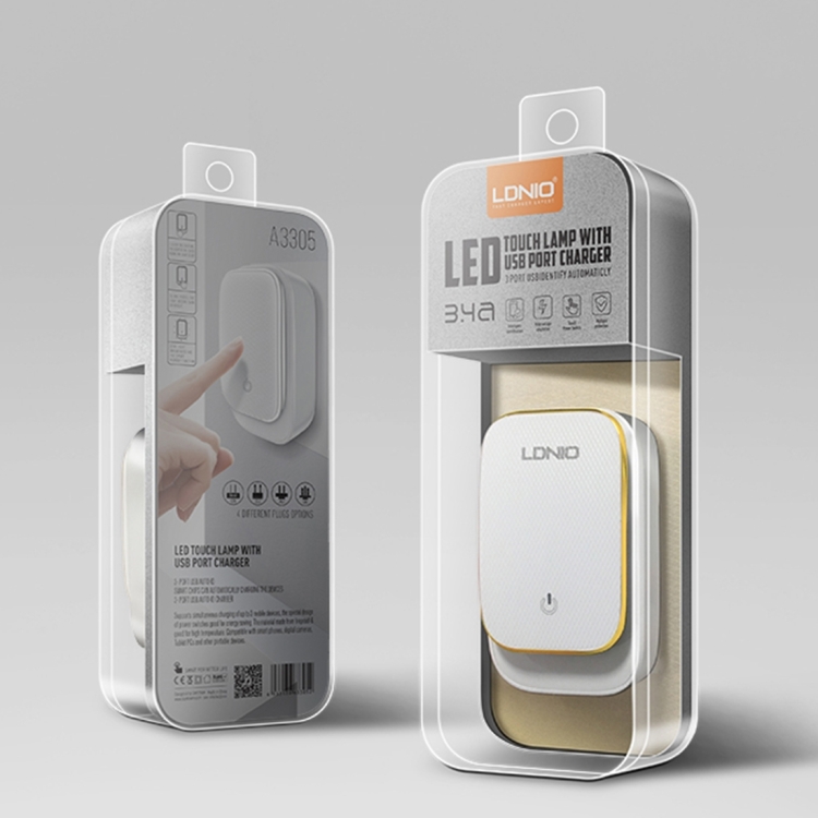 Chargeur LDNIO 03 USB+Lampe A3305 3.4A