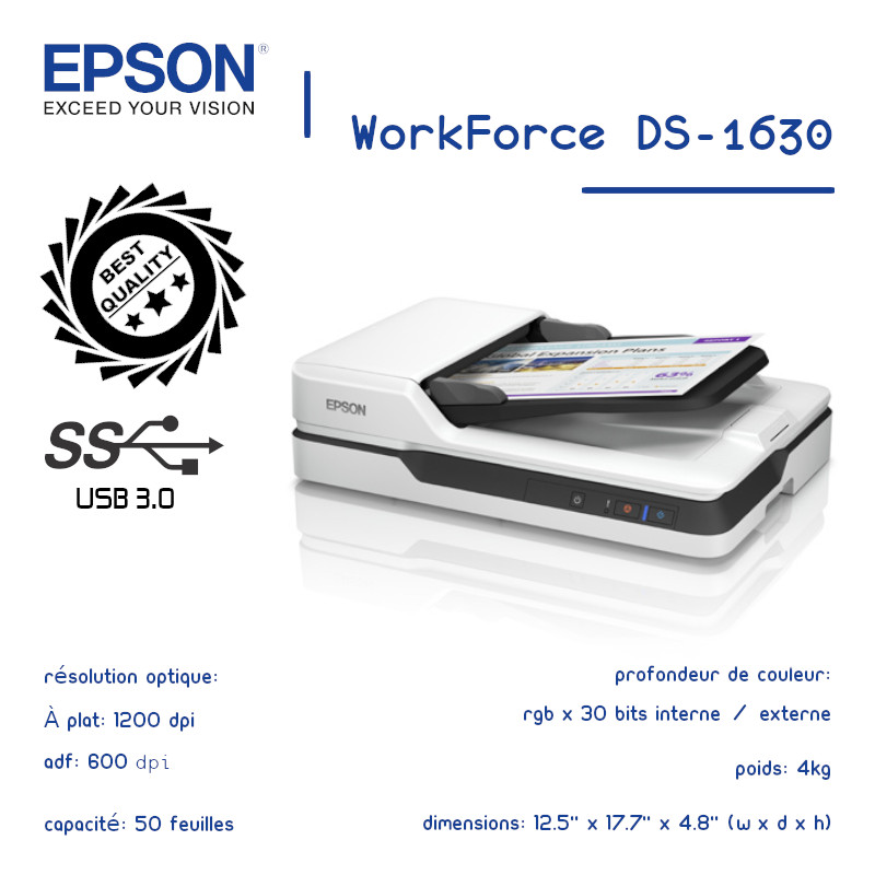 SCANER A4 EPSON DS1630
