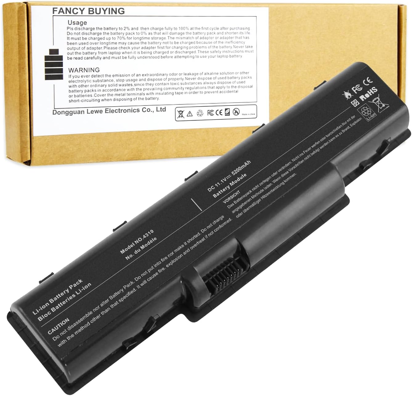 Batterie Laptop Acer Aspire 5732/4310/AS07A 11.1V 5.2Ah